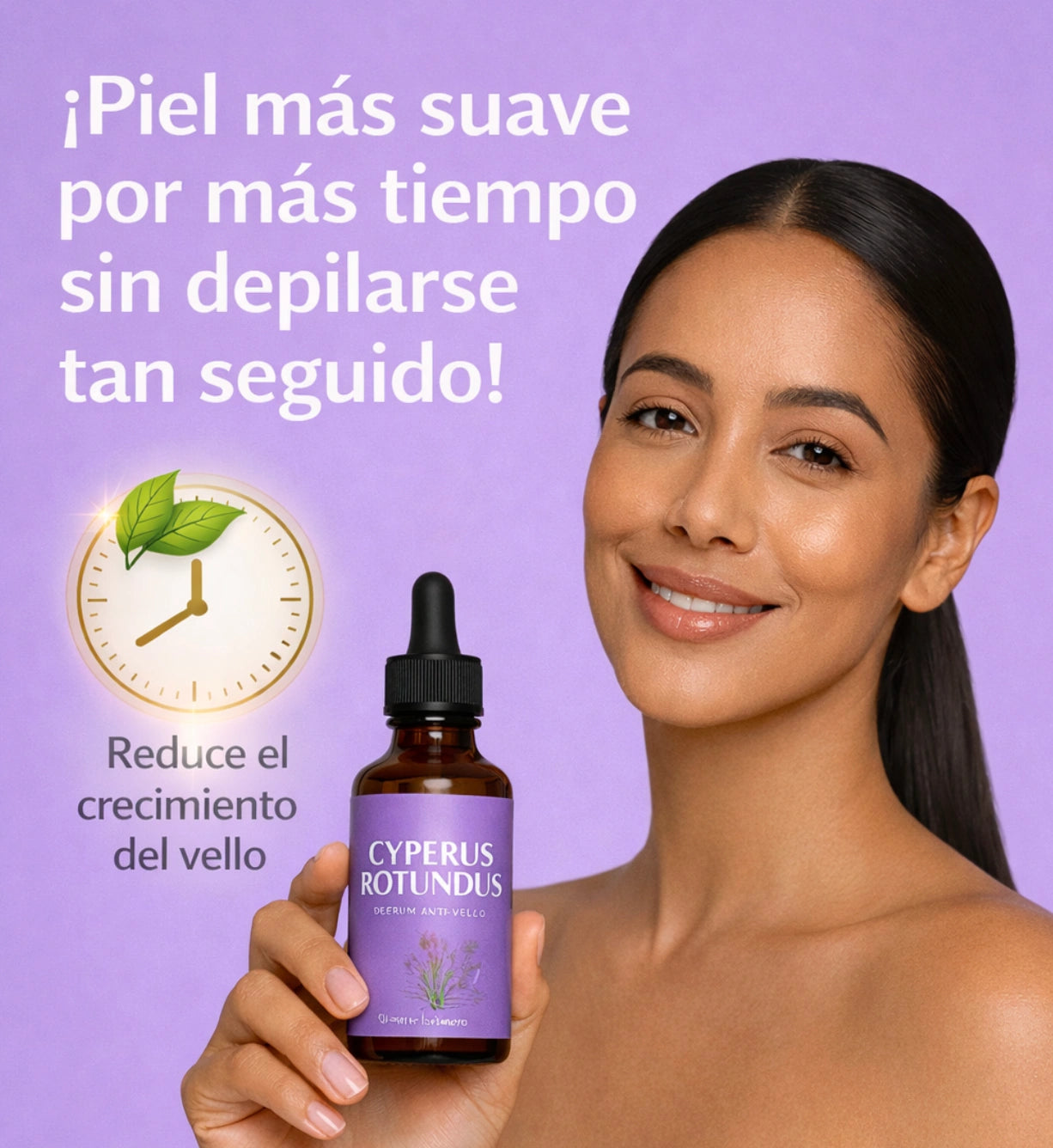 Cyperus Serum® - Piel más suave, vello más fino y menos visible