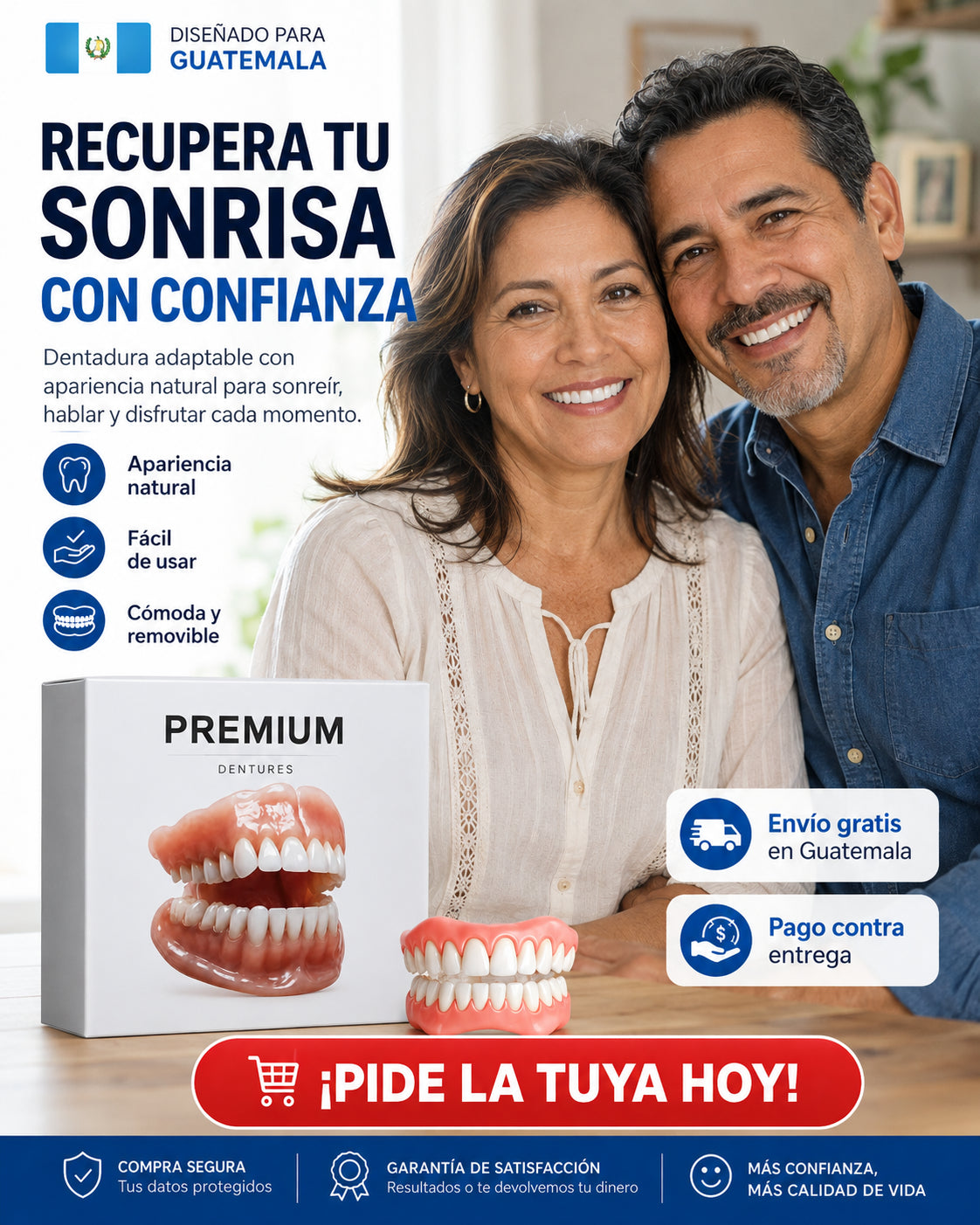 Set de prótesis dentales de soporte esquelético total | ¡VUELVE A SONREÍR CON CONFIANZA!