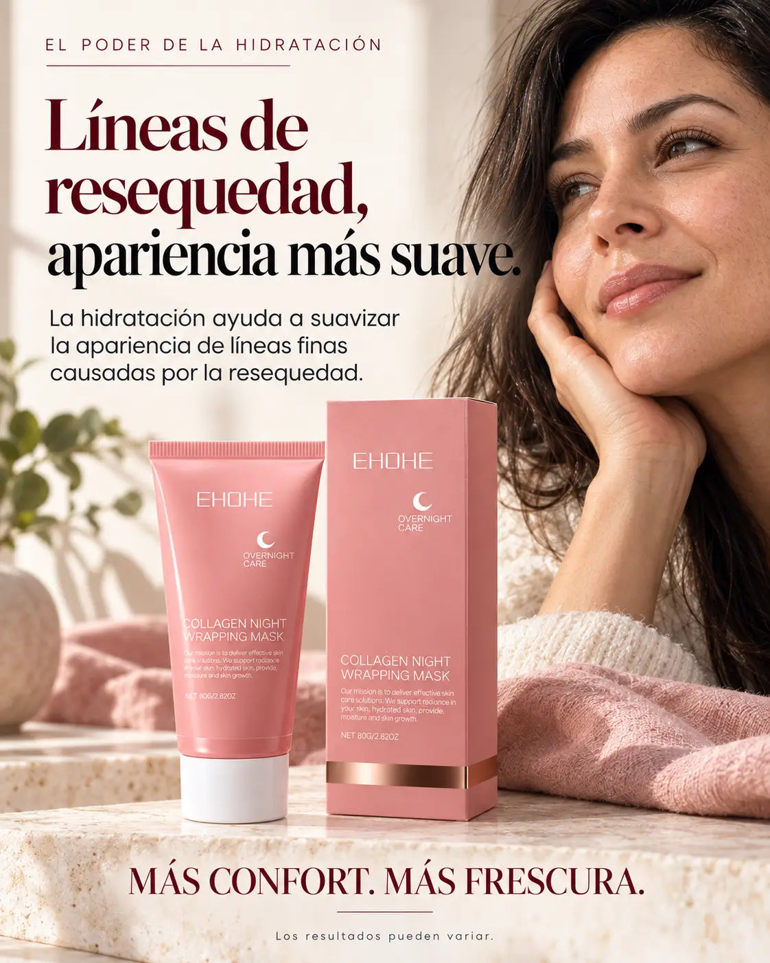 Mascarilla Nocturna de Colágeno | Piel más joven, hidratada y luminosa | Tecnología Coreana