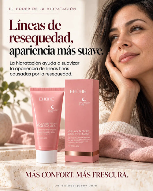 Mascarilla Nocturna de Colágeno | Piel más joven, hidratada y luminosa | Tecnología Coreana
